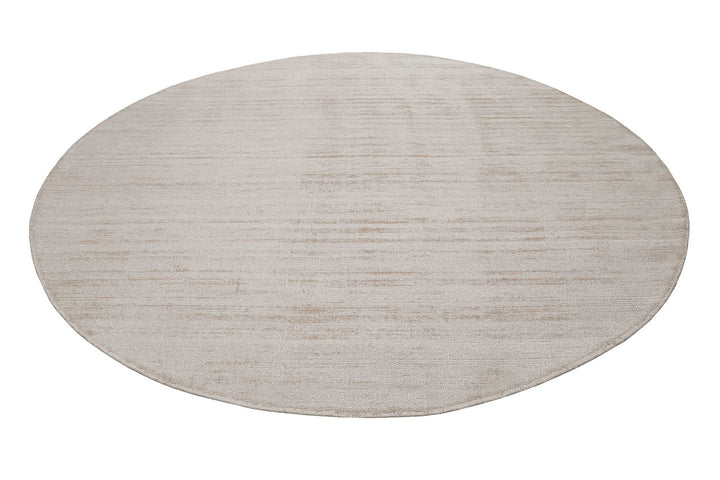 Gil Teppich creme beige Kurzflor rund