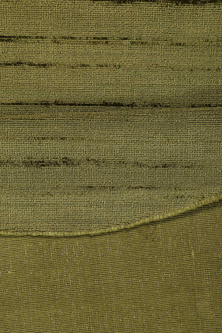 Gil Teppich grün Kurzflor rund