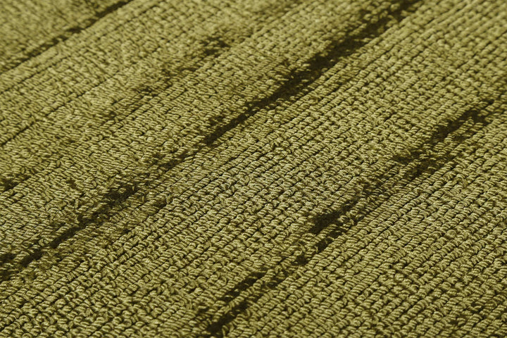 Gil Teppich grün Kurzflor rund