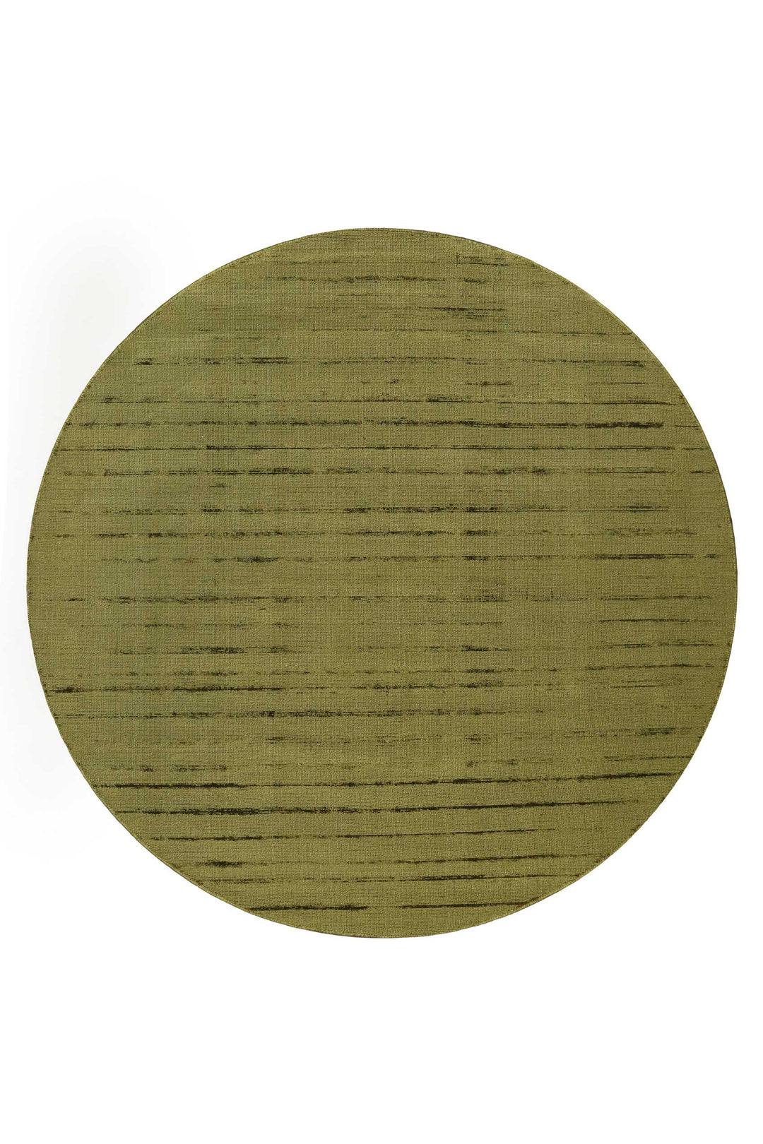 Gil Teppich grün Kurzflor rund