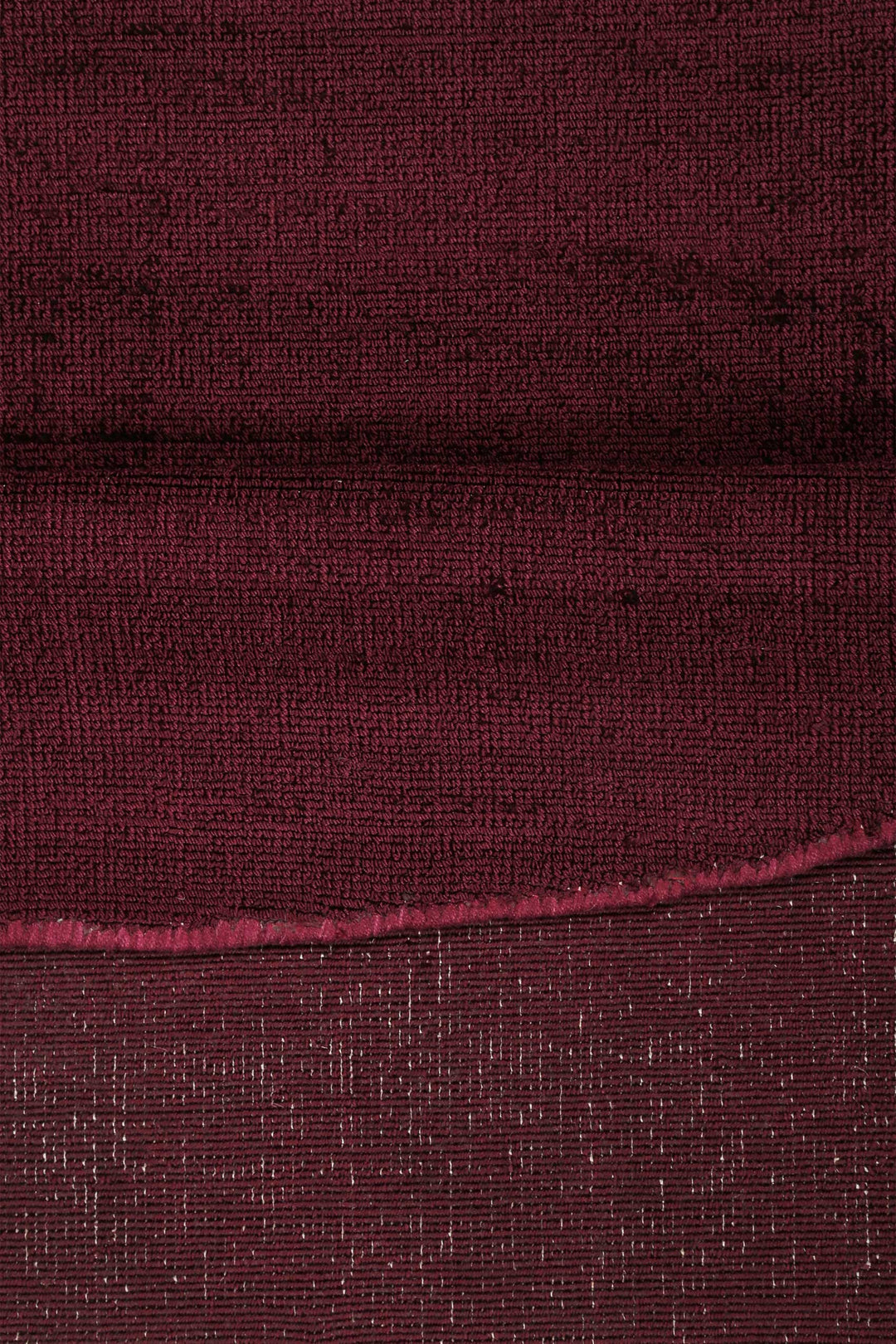 Gil Teppich bordeaux rot Kurzflor rund