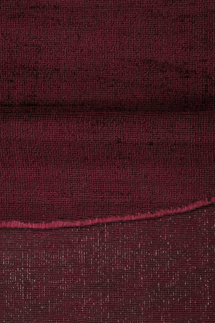 Gil Teppich bordeaux rot Kurzflor rund