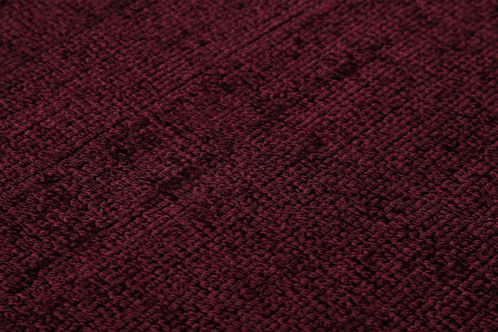 Gil Teppich bordeaux rot Kurzflor rund