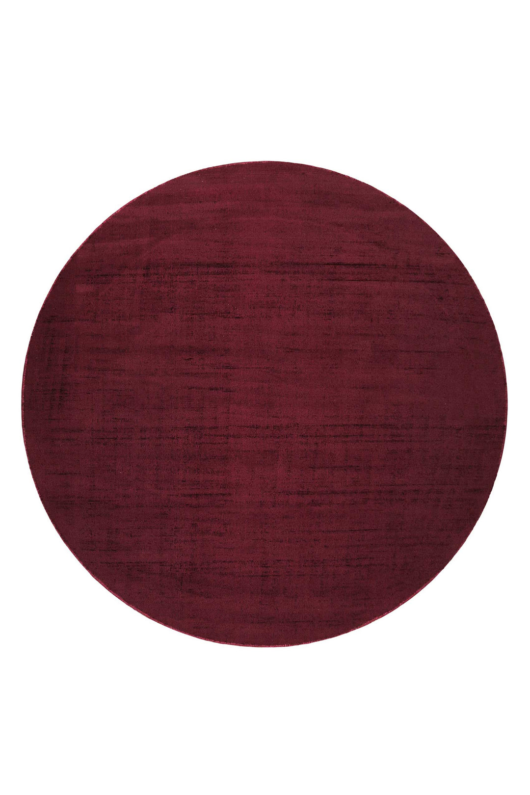 Gil Teppich bordeaux rot Kurzflor rund